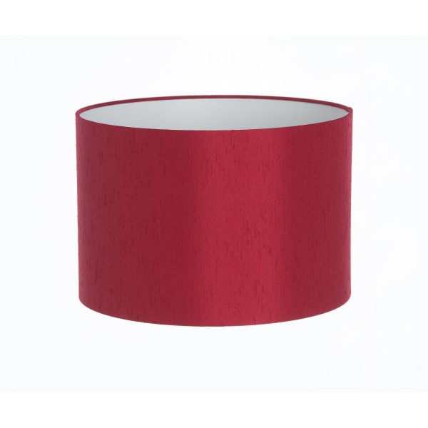 Hand Made Claret Red Satin Backed Duppion Lampshade
