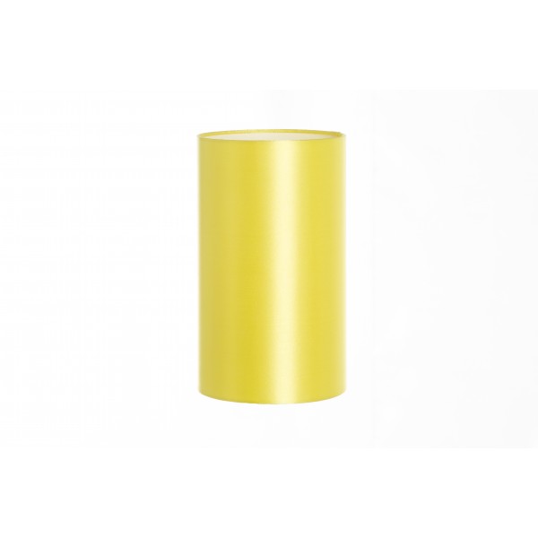 Hand Made Sunshine Yellow Satin Cylinder Lampshade