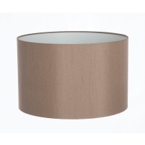 Hand Made Taupe Satin Backed Duppion Lampshade