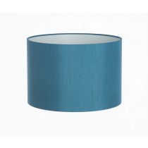 Hand Made Teal Satin Backed Duppion Lampshade