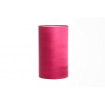 Hand Made Cerise Pink Satin Cylinder Lampshade