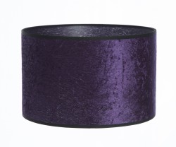 Hand Made Purple Crushed Velvet Lampshade