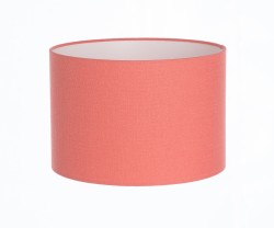 Hand Made Salmon Pink Linen Lampshade