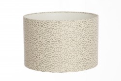 Hand Made Cream and Charcoal Harmony Design Lampshade