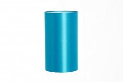 Hand Made Turquoise Satin Cylinder Lampshade