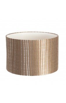 Hand Made Taupe Pisa Lampshade With Taupe Stripes